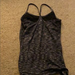 lulu Black Grey Tank Top